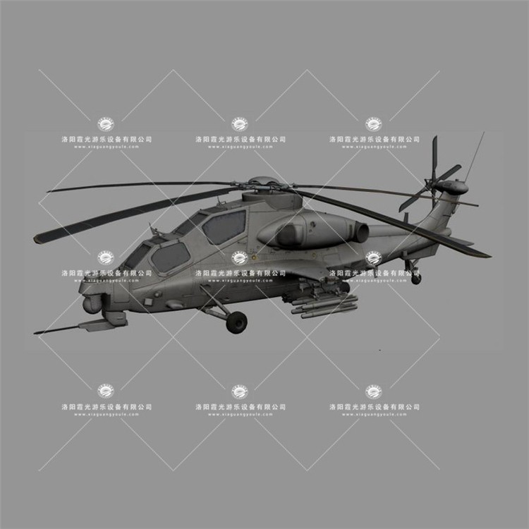 翰林镇武装直升机3D模型